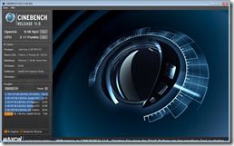 Cinebench OPenGL CPU 2 cores battery performance