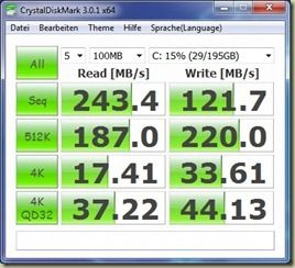 CrystalDiskMark 3.01 high performance mains