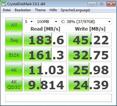 crystaldisk battery performance mode