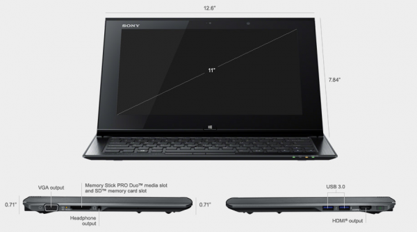 sony vaio duo 11 windows 8 ultrabook