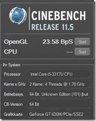 Cinebench OpenGL GT630M Cinebench OpenGL GT630M