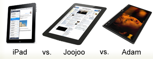 ipad v joojoo v adam