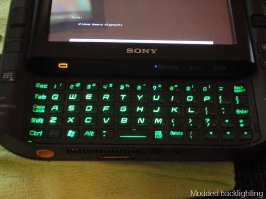 ux490 green led keyboard