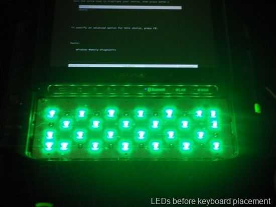 ux490 green leds bare