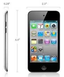 ipod touch size