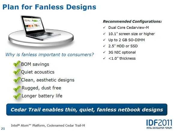 fanless cedar trail design