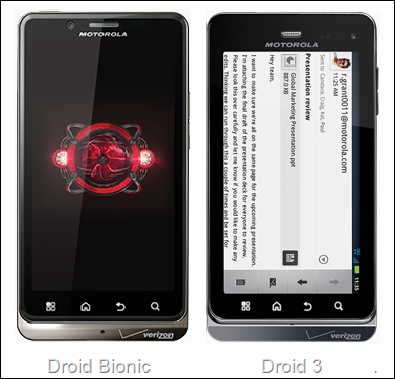 droid 3 and driod bionic