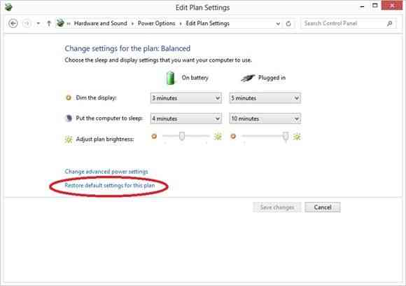 restore battery plan