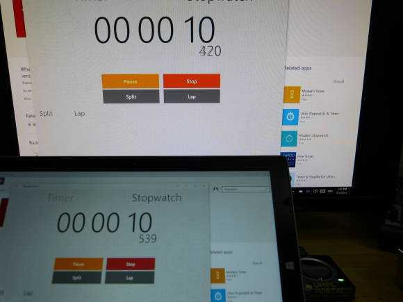 MS Miracast latency 119ms