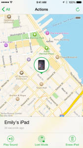 Find My iPhone example