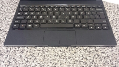 A full keyboard deck and "clicky" trackpad
