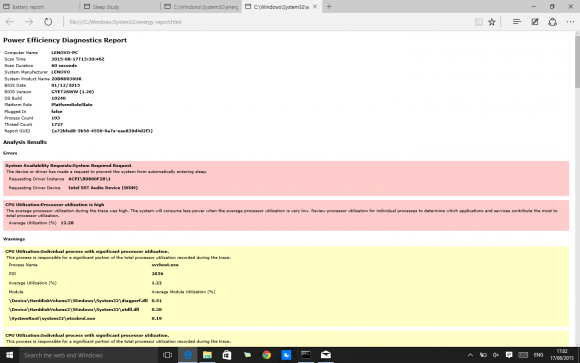 Intel SST Audio Device causing sleep problem on Thinkpad 8