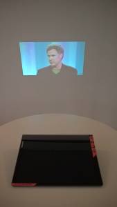 Wall projection from Lenovo tablet