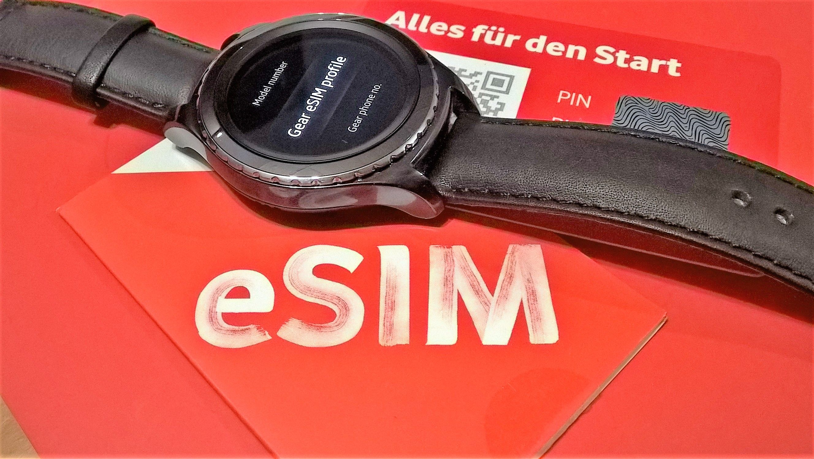 eSIM on the Galaxy Gear S2.