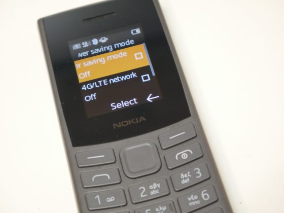 Nokia 105 4G 2023 screen